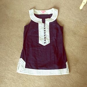 Lilly Pulitzer navy top size 4